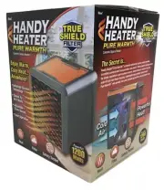 Handy Heater Pure Warmth 1200 Personal Ceramic Space Heater with Adjustable Heat
