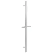 Stainless Steel Chrome Square Sliding Holder Rail For Handheld Shower Head Rose