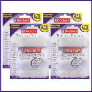 The Doctor's BrushPicks Interdental Brushes and Dental Pick 2-in-1 Plaque 4 Pack