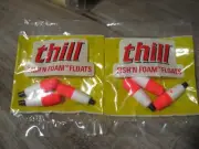 2 Packs Thill Fish'N Foam Floats 1.75" PFC150 Fishing Bobbers