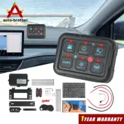 6 Gang Switch Panel Dimmable 720W Circuit Relay System LED Light Bar For Boat