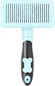 Pet Comb - Pet Grooming Comb,Self-Cleaning, Retractable Bristles, Pet Cleaning Supplies For Puppies Kittens Daily Brushing