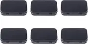 6PCS Rectangular Tin Boxes with Lids,Metal Empty Tins,Metal Empty Hinged Tins Containers For Home Storage Organizer,9.5cm*6cm*2cm,Black