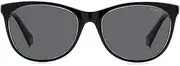 [Polaroid] Eyewear Women's PLD 4161/S Sunglasses, Black Crystal, 55 mm