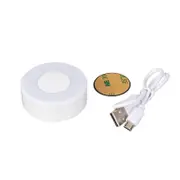 2 Pcs Led Charging Touch Stepless Dimming Night Light Usb Magnetic Bedside Lamp (Warm Light)