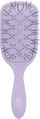 Wet Brush Go Green Thick Hair Paddle Detangling Brush, Purple - Ultra-Soft In...