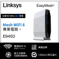 在飛比找momo購物網優惠-【Linksys】E9450 AX5400 雙頻 Mesh 