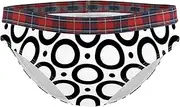 [Tiunyeah] Women Panties Circles Dots Geometry S Stretch Bikini Panty Ladies Underwear Hipster Panties