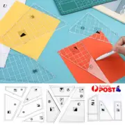 3/4/5x Quilting Cutting Template Handmade Patchwork Ruler DIY Sewing Accessories