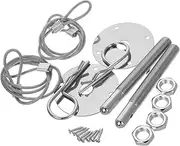 Mikinona Vehicle Hood Pin Set Fitment for Cars Trucks Suvs Strong Metal Hood Locks Quick Latch