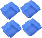 Tofficu Tool Box Organizer 4pcs Stackable Storage Bins Bliss Bins for Tools Parts Precision Abs