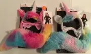 Pink ~OR~ WHITE Kids Halloween Unicorn Costume Kit 3 Pcs Headband Bow Tie Tail