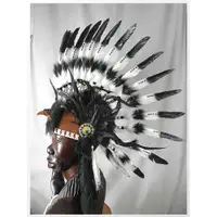 在飛比找i郵購優惠-印第安酋長帽 cosplay 羽毛頭飾 酋長帽 印地安War