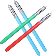 SUPVOX 4Pcs Inflatable Sword Light Weight Plaything for Random Color Inflatable Long Stick Balloons for Parties and Outdoor Fun