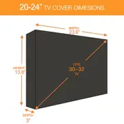 30-58 Inch Dustproof Waterproof TV Cover Outdoor Flat Television Protector