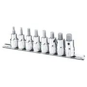 Genius Tools 8PC 1/2" Dr. Metric Hex Bit Socket Set - BS-408H