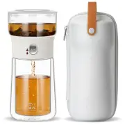 Modern Tea Pot, Glass Teapot with Infusers for Loose Tea Diffusers with One T...