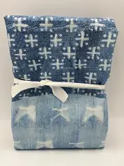 Pottery Barn Teen Lily Ashwell Jeans Patchwork Striped Tapestry 48x60" #9993P