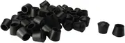 uxcell 32pcs Chair Leg Tips Caps 16mm 5/8 Inch Slip Rubber Furniture Table Feet Cover Floor Protector Reduce Noise Prevent Scratches Black