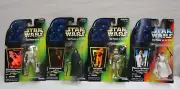 4 Kenner Star Wars Power of the Force Action Figures Leia Palpatine Hoth Rebel