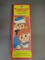 VINTAGE Raggedy Ann & Andy Paper Dolls UNCUT!!! Whitman 1978 With Box!