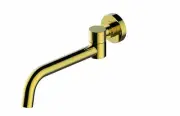 New 2025 Shower Bath swivel filler spout Polished brass gold 250 mm
