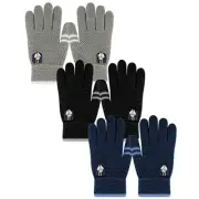Winter Gloves for Toddler 1 - 5 Years Old 3 Pairs - Black / Navy / Grey Pack
