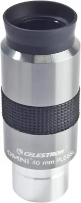 Celestron 93325 Omni Eyepiece (Silver/Black), 1.25"/40 Mm