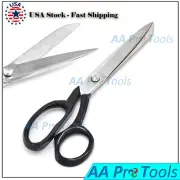 Tailor Scissors Sewing Dressmaking Upholstery Fabric Cutting (9" Inches) Black
