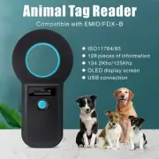 134.2khz Rfid Animal Reader 15 Digits Pet Id Scanner Microchip Tag Registration