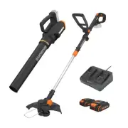 Worx 20V GT Revolution 12" Cordless String Trimmer & Turbine Leaf Blower Power S
