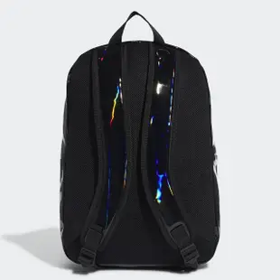 【adidas 愛迪達】BACKPACK PU IR 鐳射 黑色 後背包(GD1658)