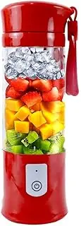 Portable Blender,Toycol Personal Blenders for Shakes and Smoothies with 6 Ultra Sharp Blades,13.5Oz Mini Blender USB Rechargeable for Travel/Picnic/Office/Gym(Red)