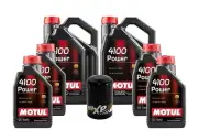 14L Motul 4100 POWER 15W50 Wix XP Filter Motor Oil Change Kit API SL