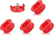 Eyoloty CMZST0803 CMZST080 Trimmer Spool Compatible with Craftsman CMCST910 Series Weed Eater,with Cap & Spring,String Trimmer Line 0.080" 20ft, Auto Feed Replacements Line (4 Spool +1 Cap+1 Spring)