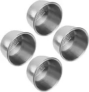 [Ipetboom] 4pcs Small Stainless Steel Dipping Bowls Sauce Cups for Condiments Appetizer Plates for Restaurants Home Dining Scratch Resistant Flavor Dish