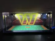Washington Commanders Custom 2 Mini Helmet display case with LED lights