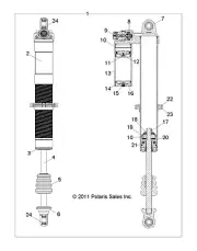 Polaris Shaft, Genuine OEM Part 1500862, Qty 1