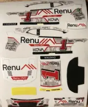 Custom 2022 Ross Chastain #1 Renu 1/64 Scale NASCAR Peel & Stick Decals