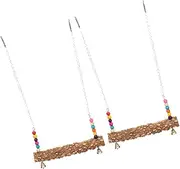 GANAZONO 2pcs Bird Swing Hens Perches Bird Chicken Chickens Perch Parrot Hanging Chicken Swing Swings Chicken Perch Bird Training Rod Parrot Perch Bird Perch Stand Log