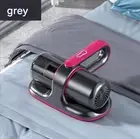 Grey Powerful Cordless UV-C Dust Mite Vacuum - 13000Pa Handheld Cleaner with HE