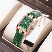 POEDAGAR Fashion Rectangular Quartz Watch Female Luxury Elegant Clock Waterproof Leather Band Creative Diamond Women Wat