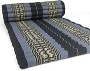 Mango Trees Jumbo Size 100% Kapok Thai Roll Up Mat Fold Out Mattress Cushion Day Bed