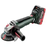 Metabo 613059520 WPB 18 LT BL 11-125 Quick 18V Angle Grinder w/Batts (5.5Ah) New