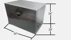 24"X24"X24" ALUMINUM PICKUP TRUCK TRUNK UNDER BODY BED TOOL BOX with keys- Black