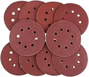 JECOMPRIS 80pc 5 Grit Sanding Discs 8-hole Pads Set for Rotary Tools High Grit Sandpaper for