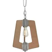 Varaluz 268M01SLW Lofty Mini Pendant Steel and Wheat
