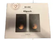 Klipsch KD-400 Bookshelf bluetooth powered monitors Speakers (pair) Brand New