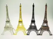 20" XXL Gold Silver Black Brown Eiffel Tower France French Parisian Statue Piece