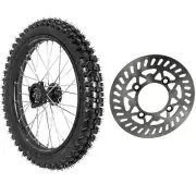 70/100-17 Tyre Front Wheels Rim + Brake Disc Rotor for Pit Dirt Bike TTR SDR SSR